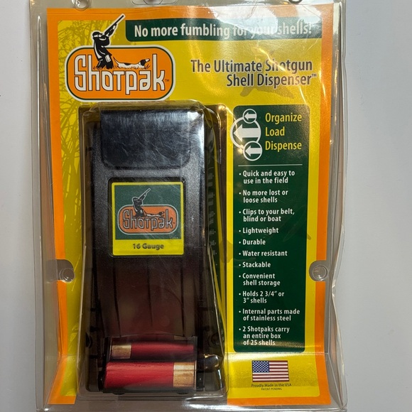 Black Shotpak 16 Gauge Shotgun Shell Dispenser - Picture 1 of 14